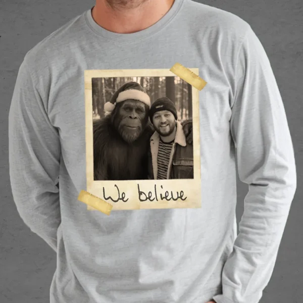 Personalized Bigfoot Christmas Long Sleeve Tee Funny