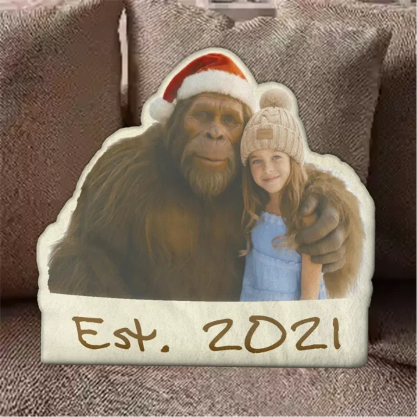 Personalized Bigfoot Christmas Pillow Funny