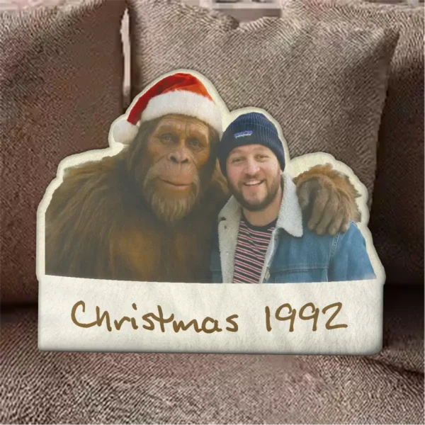 Personalized Bigfoot Christmas Pillow Funny