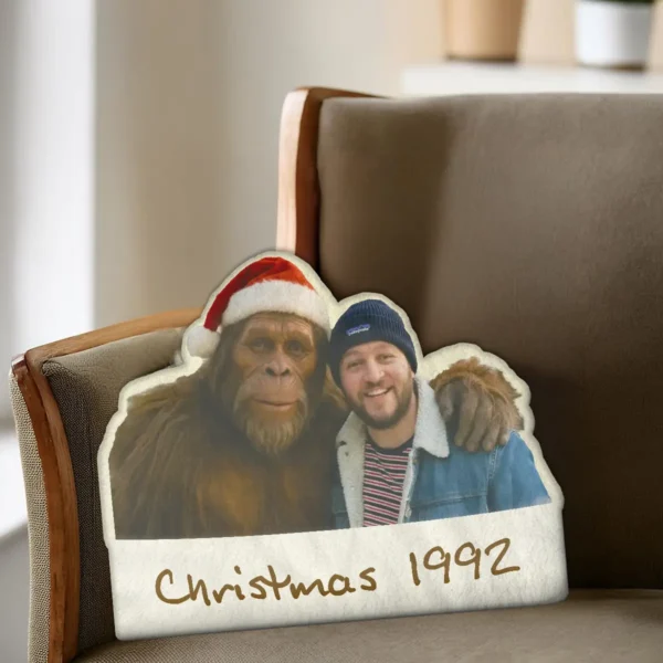 Personalized Bigfoot Christmas Pillow Funny