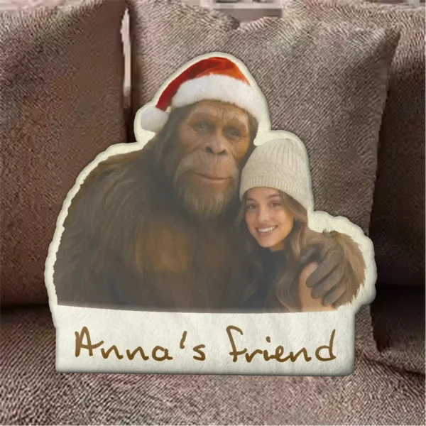 Personalized Bigfoot Christmas Pillow Funny