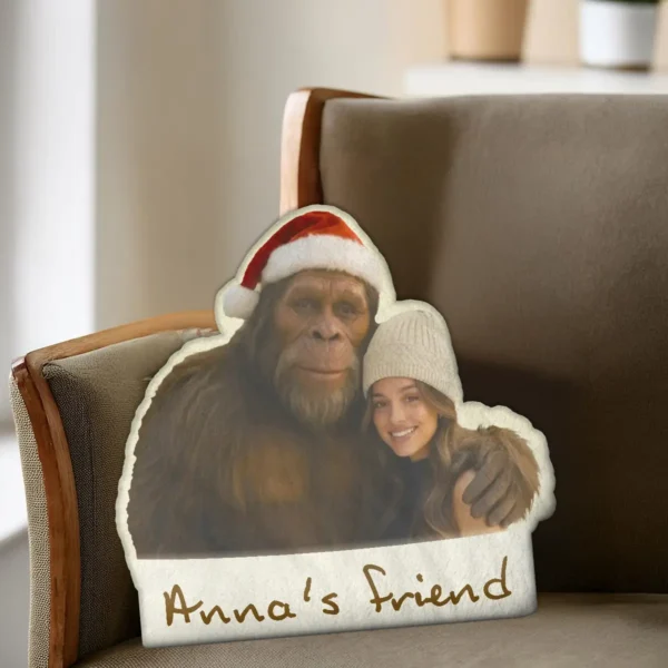 Personalized Bigfoot Christmas Pillow Funny
