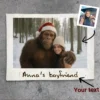Personalized Bigfoot Christmas Sherpa Blanket Funny