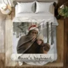 Personalized Bigfoot Christmas Sherpa Blanket Funny