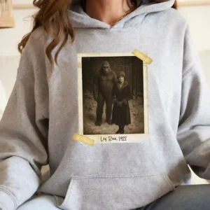 Personalized Bigfoot Photo 1920s Hoodie Vintage