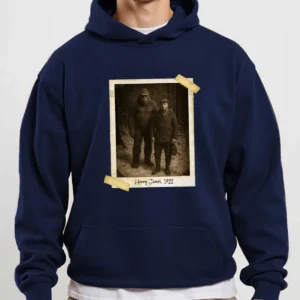 Personalized Bigfoot Photo 1920s Hoodie Vintage
