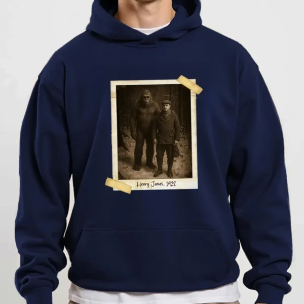 Personalized Bigfoot Photo 1920s Hoodie Vintage