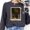 Personalized Bigfoot Photo 1920s Long Sleeve Tee Vintage