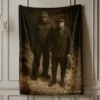 Personalized Bigfoot Photo 1920s Sherpa Blanket Vintage