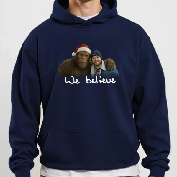 Personalized Bigfoot Photo Christmas Hoodie Funny