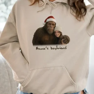 Personalized Bigfoot Photo Christmas Hoodie Funny