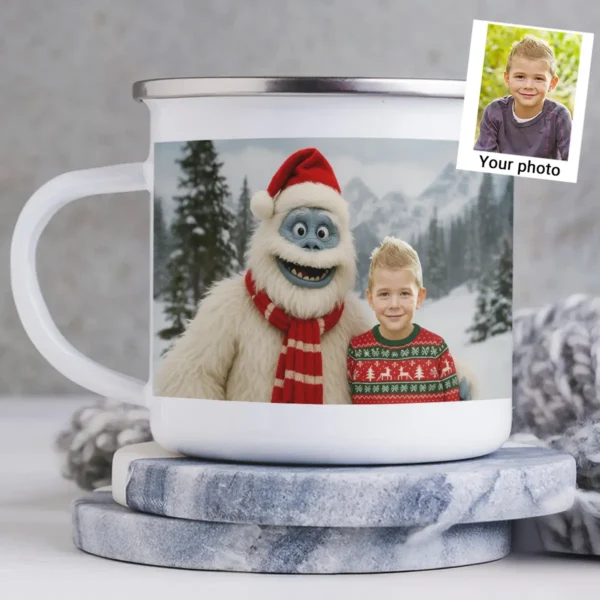 Personalized Christmas Yeti Camping Mug Classic 1964 Stop-Motion Movie Custom Enamel Mug