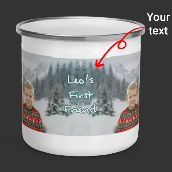 Personalized Christmas Yeti Camping Mug Classic 1964 Stop-Motion Movie Custom Enamel Mug