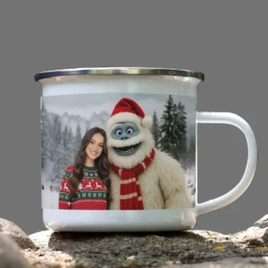 Personalized Christmas Yeti Camping Mug Classic 1964 Stop-Motion Movie Custom Enamel Mug