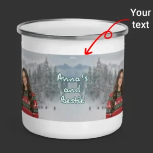 Personalized Christmas Yeti Camping Mug Classic 1964 Stop-Motion Movie Custom Enamel Mug