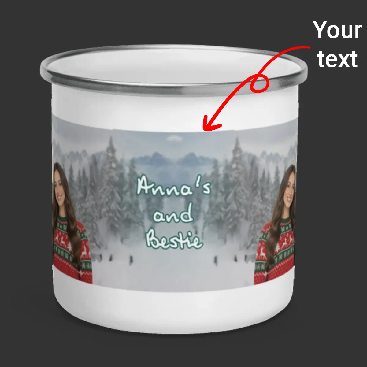 Personalized Christmas Yeti Camping Mug | Classic 1964 Stop-Motion Movie, Custom Enamel Mug 3 Personalized Christmas Yeti Camping Mug Classic 1964 Stop-Motion Movie Custom Enamel Mug