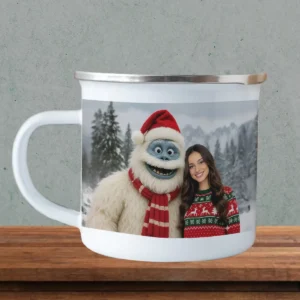 Personalized Christmas Yeti Camping Mug Classic 1964 Stop-Motion Movie Custom Enamel Mug