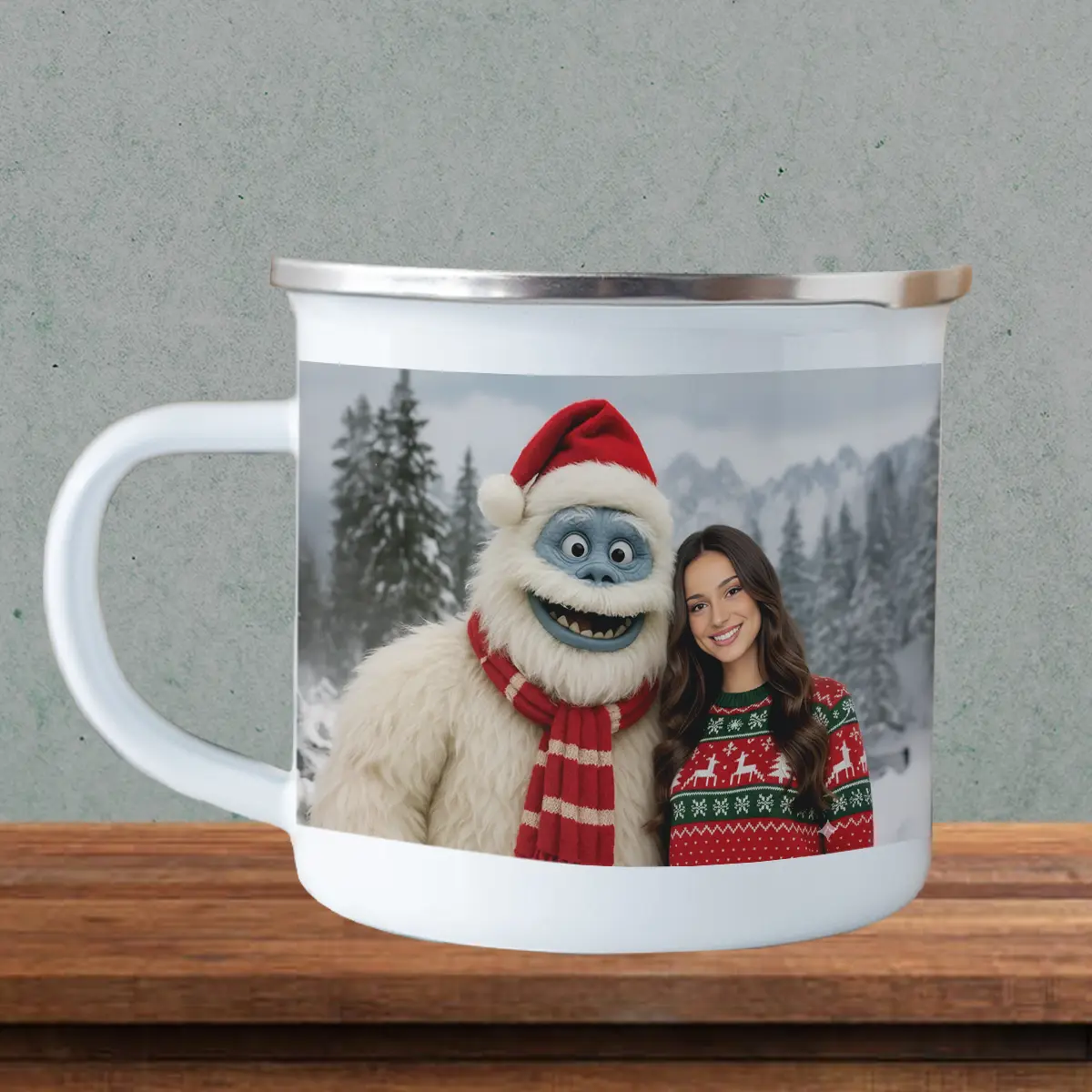 Personalized Christmas Yeti Camping Mug | Classic 1964 Stop-Motion Movie, Custom Enamel Mug 4 Personalized Christmas Yeti Camping Mug Classic 1964 Stop-Motion Movie Custom Enamel Mug