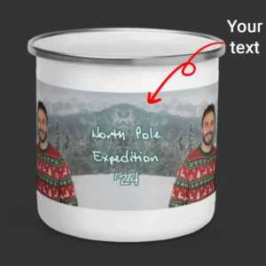 Personalized Christmas Yeti Camping Mug Classic 1964 Stop-Motion Movie Custom Enamel Mug