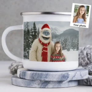Personalized Christmas Yeti Camping Mug Classic 1964 Stop-Motion Movie Custom Enamel Mug