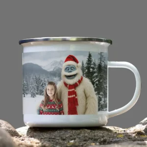 Personalized Christmas Yeti Camping Mug Classic 1964 Stop-Motion Movie Custom Enamel Mug