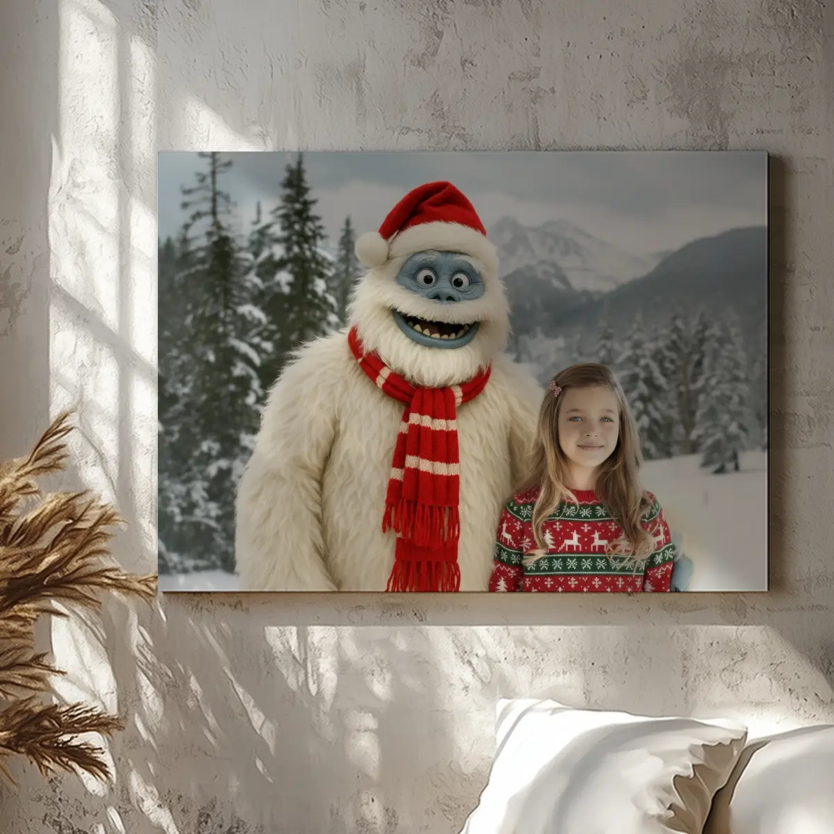 Personalized Christmas Yeti Canvas | Classic 1964 Stop-Motion Movie Wall Art Custom 10 Personalized Christmas Yeti Canvas Classic 1964 Stop-Motion Movie Wall Art Custom