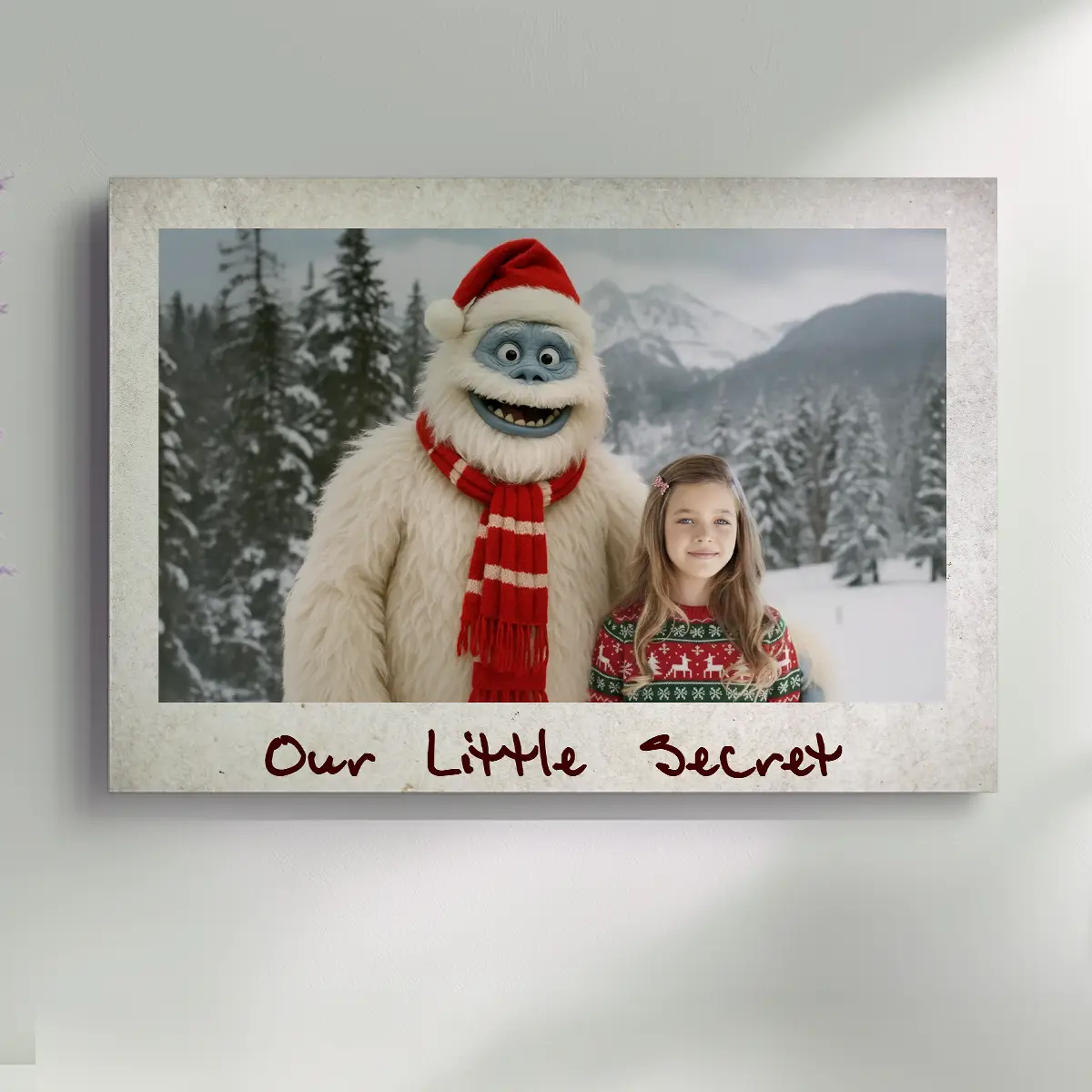 Personalized Christmas Yeti Canvas | Classic 1964 Stop-Motion Movie Wall Art Custom 11 Personalized Christmas Yeti Canvas Classic 1964 Stop-Motion Movie Wall Art Custom