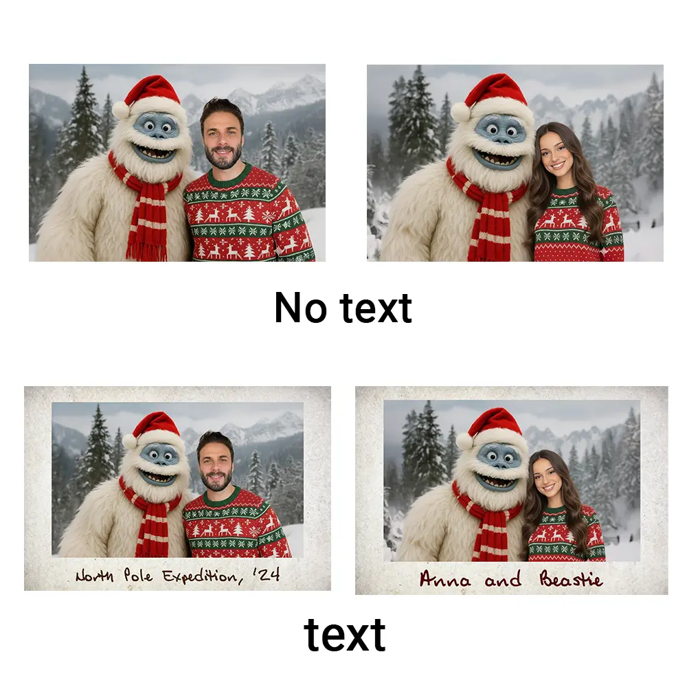 Personalized Christmas Yeti Canvas | Classic 1964 Stop-Motion Movie Wall Art Custom 3 Personalized Christmas Yeti Canvas Classic 1964 Stop-Motion Movie Wall Art Custom