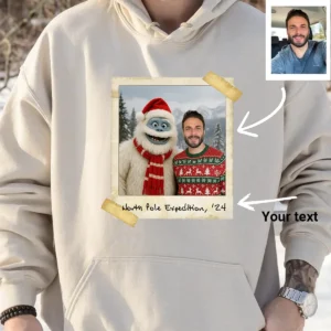 Personalized Christmas Yeti Hoodie Classic 1964 Stop-Motion Movie Custom Hooded Sweatshirt