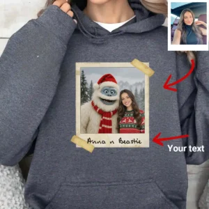 Personalized Christmas Yeti Hoodie Classic 1964 Stop-Motion Movie Custom Hooded Sweatshirt