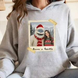 Personalized Christmas Yeti Hoodie Classic 1964 Stop-Motion Movie Custom Hooded Sweatshirt