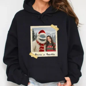 Personalized Christmas Yeti Hoodie Classic 1964 Stop-Motion Movie Custom Hooded Sweatshirt