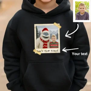 Personalized Christmas Yeti Hoodie Classic 1964 Stop-Motion Movie Custom Hooded Sweatshirt