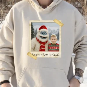 Personalized Christmas Yeti Hoodie Classic 1964 Stop-Motion Movie Custom Hooded Sweatshirt