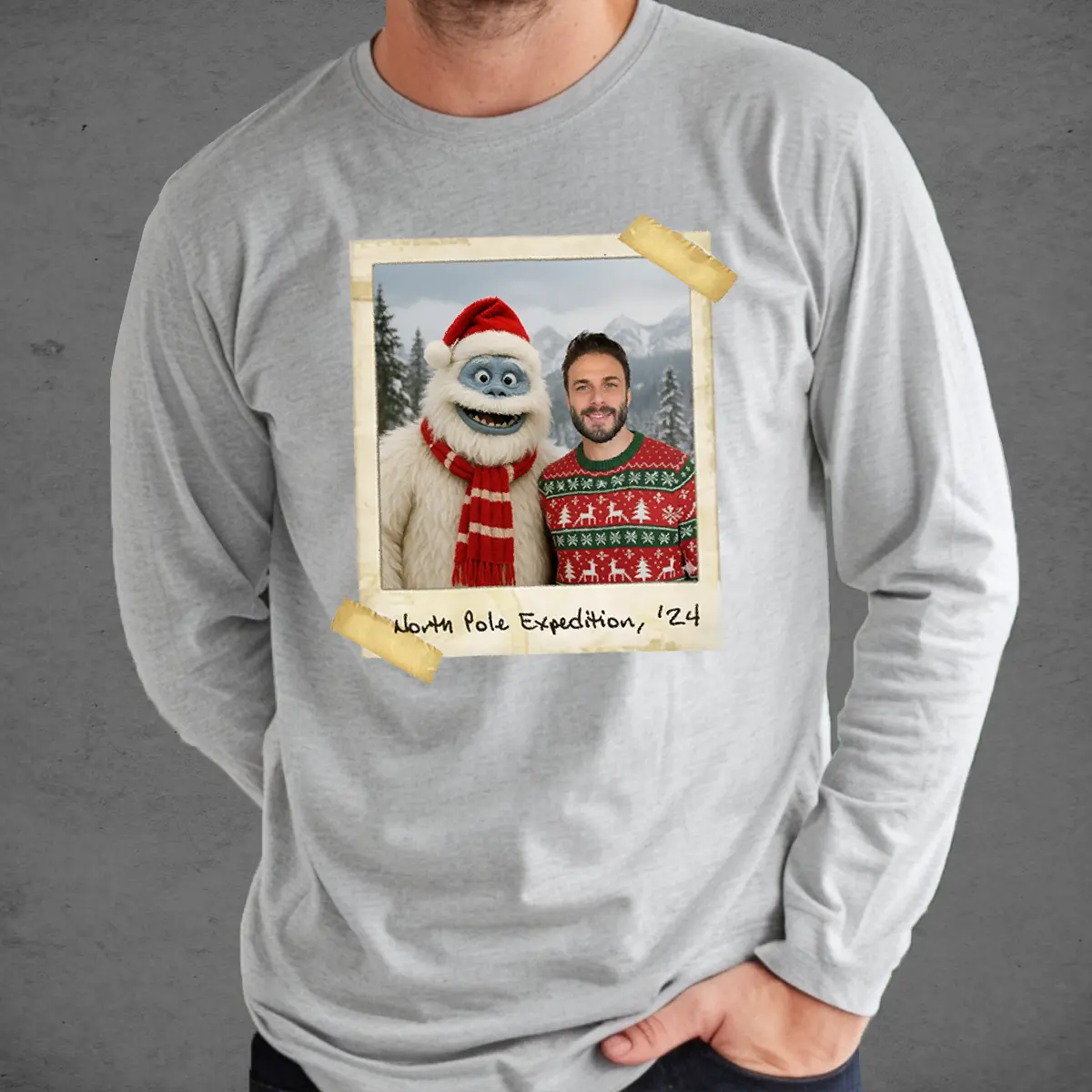 Personalized Christmas Yeti Long Sleeve Tee | Classic 1964 Stop-Motion Movie Custom Crewneck 2 Personalized Christmas Yeti Long Sleeve Tee Classic 1964 Stop-Motion Movie Custom Crewneck