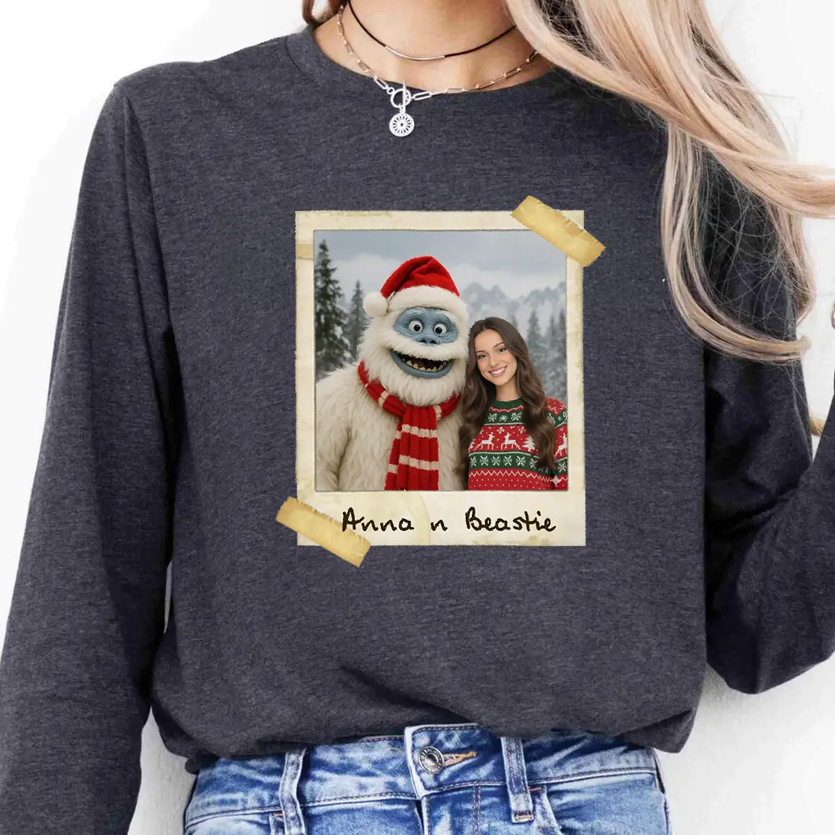 Personalized Christmas Yeti Long Sleeve Tee | Classic 1964 Stop-Motion Movie Custom Crewneck 5 Personalized Christmas Yeti Long Sleeve Tee Classic 1964 Stop-Motion Movie Custom Crewneck