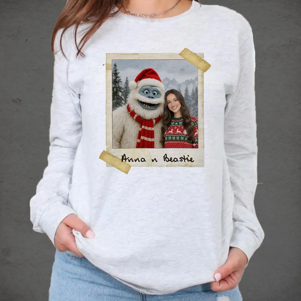 Personalized Christmas Yeti Long Sleeve Tee | Classic 1964 Stop-Motion Movie Custom Crewneck 6 Personalized Christmas Yeti Long Sleeve Tee Classic 1964 Stop-Motion Movie Custom Crewneck