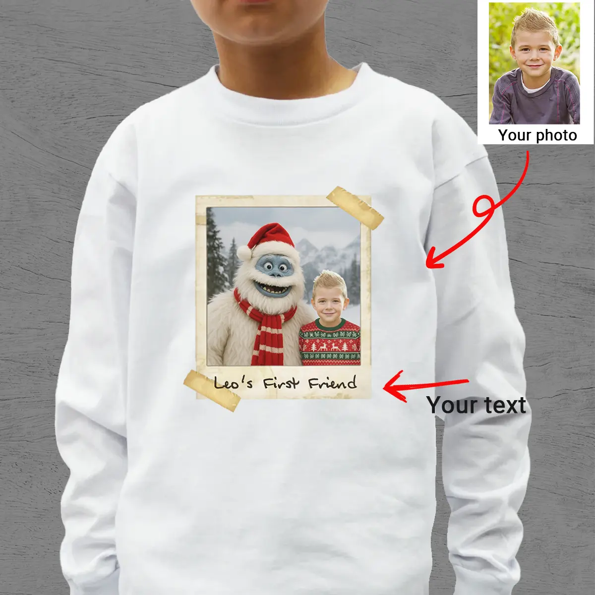 Personalized Christmas Yeti Long Sleeve Tee | Classic 1964 Stop-Motion Movie Custom Crewneck 7 Personalized Christmas Yeti Long Sleeve Tee Classic 1964 Stop-Motion Movie Custom Crewneck
