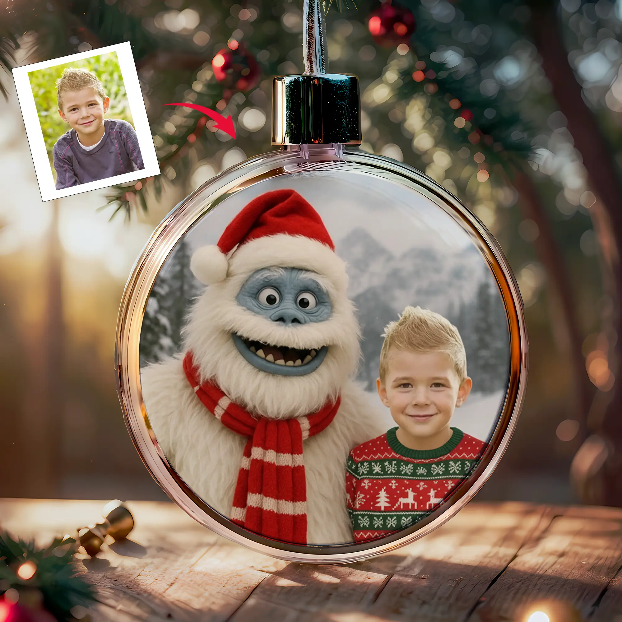 Personalized Christmas Yeti Ornament | Classic 1964 Stop-Motion Movie Custom Gift 10 Personalized Christmas Yeti Ornament Classic 1964 Stop-Motion Movie Custom Gift