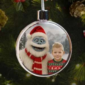 Personalized Christmas Yeti Ornament Classic 1964 Stop-Motion Movie Custom Gift
