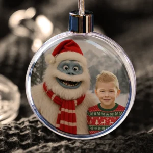 Personalized Christmas Yeti Ornament Classic 1964 Stop-Motion Movie Custom Gift