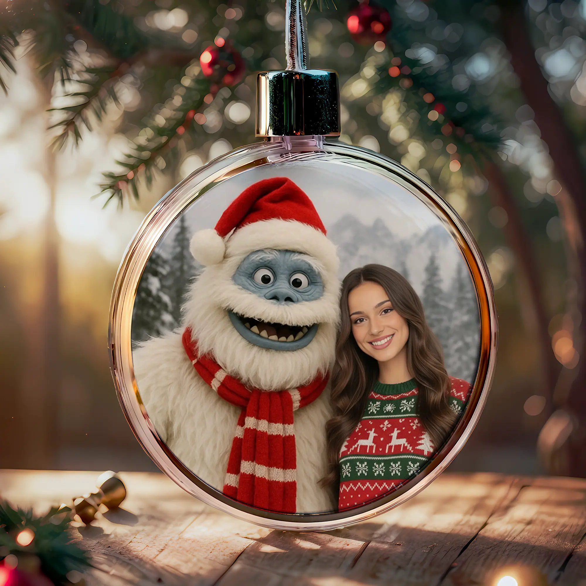 Personalized Christmas Yeti Ornament | Classic 1964 Stop-Motion Movie Custom Gift 2 Personalized Christmas Yeti Ornament Classic 1964 Stop-Motion Movie Custom Gift