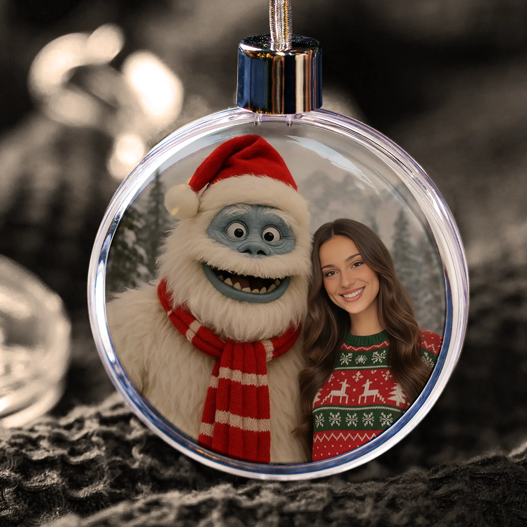 Personalized Christmas Yeti Ornament | Classic 1964 Stop-Motion Movie Custom Gift 3 Personalized Christmas Yeti Ornament Classic 1964 Stop-Motion Movie Custom Gift