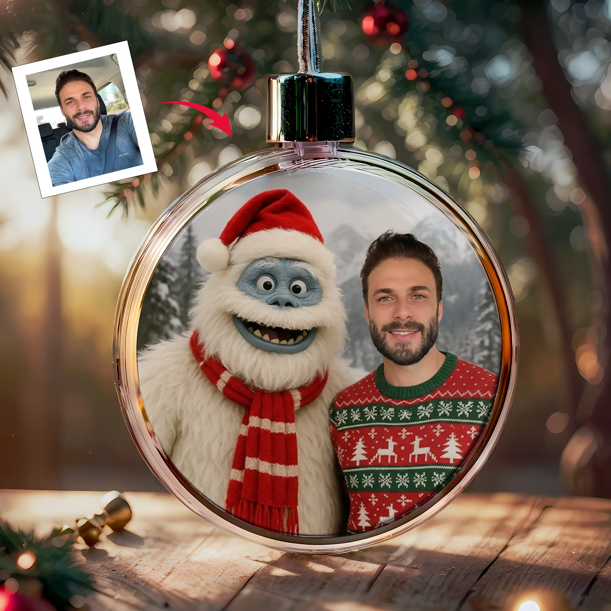 Personalized Christmas Yeti Ornament | Classic 1964 Stop-Motion Movie Custom Gift 4 Personalized Christmas Yeti Ornament Classic 1964 Stop-Motion Movie Custom Gift
