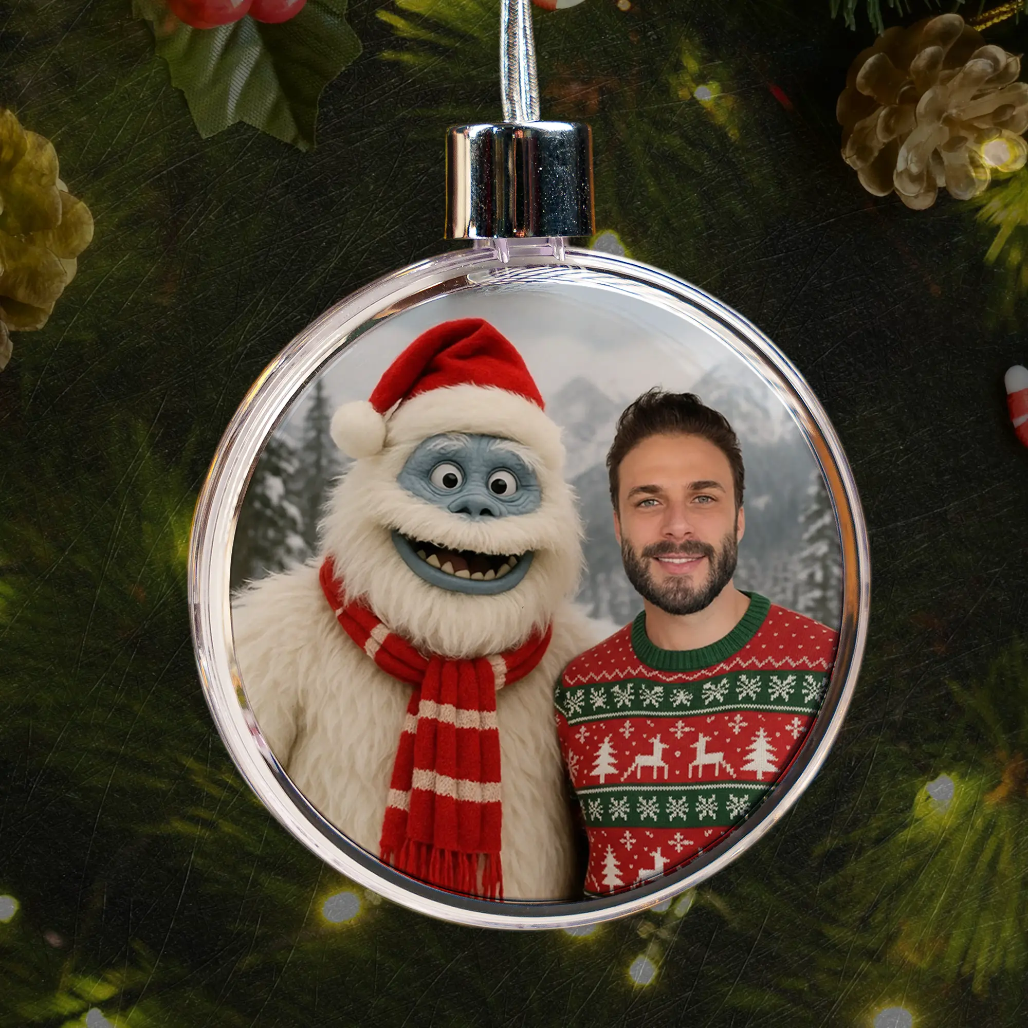 Personalized Christmas Yeti Ornament | Classic 1964 Stop-Motion Movie Custom Gift 5 Personalized Christmas Yeti Ornament Classic 1964 Stop-Motion Movie Custom Gift