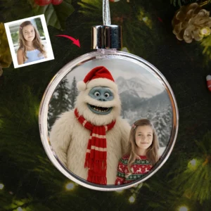 Personalized Christmas Yeti Ornament Classic 1964 Stop-Motion Movie Custom Gift
