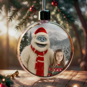 Personalized Christmas Yeti Ornament Classic 1964 Stop-Motion Movie Custom Gift