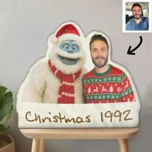 Personalized Christmas Yeti Pillow Classic 1964 Stop-Motion Movie Custom Plushie