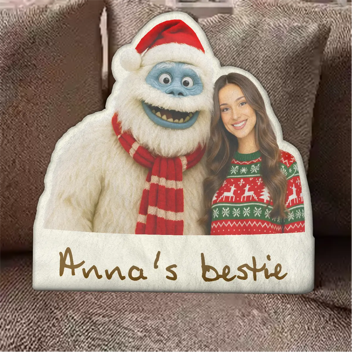 Personalized Christmas Yeti Pillow | Classic 1964 Stop-Motion Movie Custom Plushie 5 Personalized Christmas Yeti Pillow Classic 1964 Stop-Motion Movie Custom Plushie