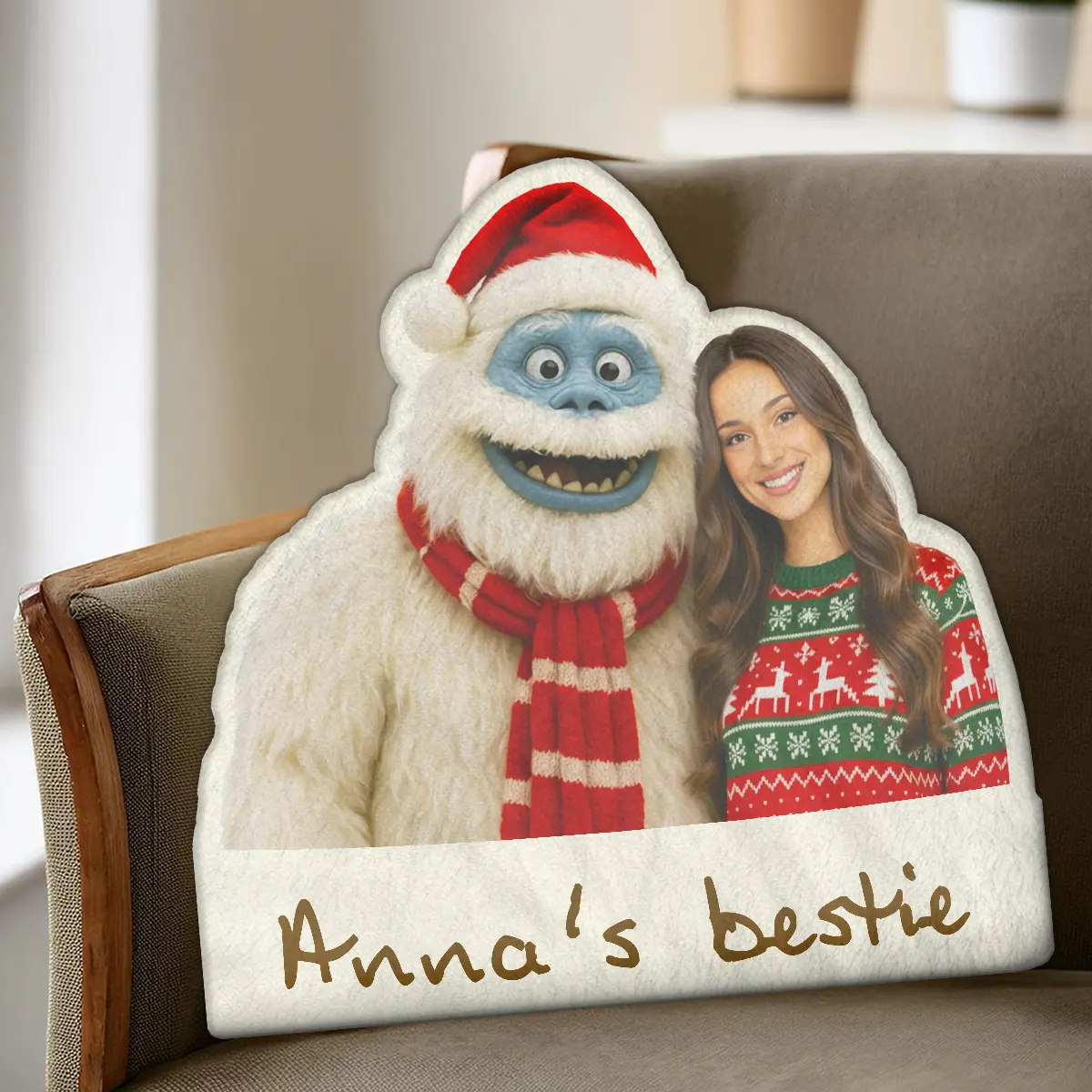 Personalized Christmas Yeti Pillow | Classic 1964 Stop-Motion Movie Custom Plushie 6 Personalized Christmas Yeti Pillow Classic 1964 Stop-Motion Movie Custom Plushie